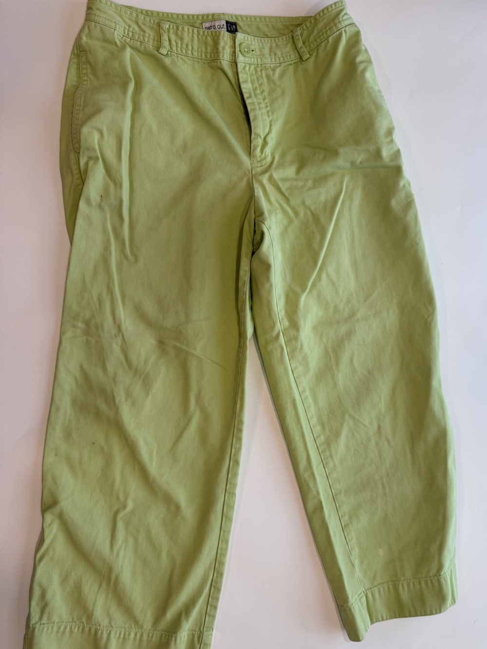 Retro cut GAP capri- light green
